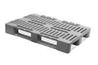 H1 hygiëne pallet 1200x800x160mm, open dek - opstaande rand