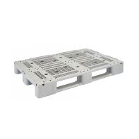 Kunststof pallet 1200x800x150mm, open dek - met metaalversteviging