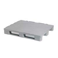Hygiëne pallet 1200x1000x160mm - 3 sledes met gesloten bovendek