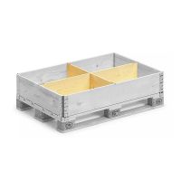 Palletrand vakverdeling 1200x800x200mm - 4 vakken