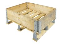 Gebruikte houten pallet opzetrand - 800x600mm - 4 scharnieren