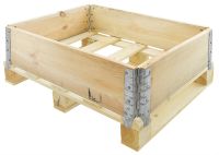 Nieuwe houten pallet opzetrand 800x600mm - 4 scharnieren
