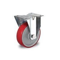 Bokwiel 125mm diameter met kogellager - PA / PU