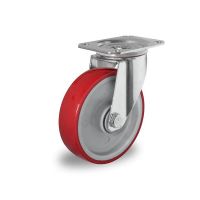 Zwenkwiel 125mm diameter met kogellager - PA / PU