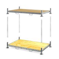 Stapelrek dubbel met multiplex plaat 1850x1035x310 mm