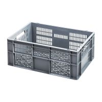 Euronorm stapelbak 600x400x240mm - geperforeerde bodem en zijwanden