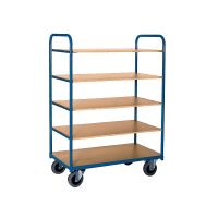 Hoge etagewagen 910x500x1495mm 2 zijhekken - 5 plateaus