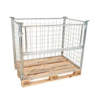 Inklapbare draadopzetwand 1200x800x1200mm, verzinkt met 1 klapraam op de lange zijde