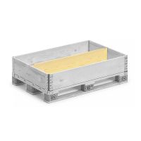 Palletrand vakverdeling 1200x800x200mm - 2 vakken lange zijde