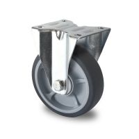 Bokwiel 125mm diameter met kogellager - PP /TPR