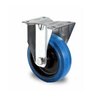 Bokwiel met kogellager - 125mm Ø, PA/Rubber