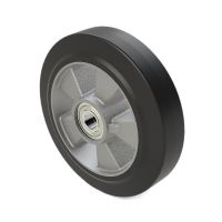 Transportwiel elastisch rubber met kogellager Ø 160 mm - 300 kg
