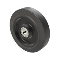 Transportwiel elastisch rubber met kogellager Ø 200 mm - 400 kg