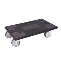 Dolly 600x350x145mm - rubberen antislip toplaag/bumpers 