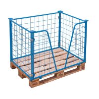 Draadopzetwand metaal, poedercoated 1200x1000x800 mm - met V-opening