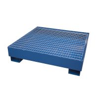 Lekbak staal met verzinkt rooster 1220x1220x280 mm - 270L